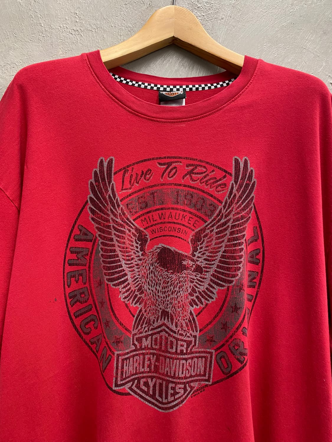 [XL] 할리데이비슨 2014 빈티지 반팔 티셔츠 상품이미지2