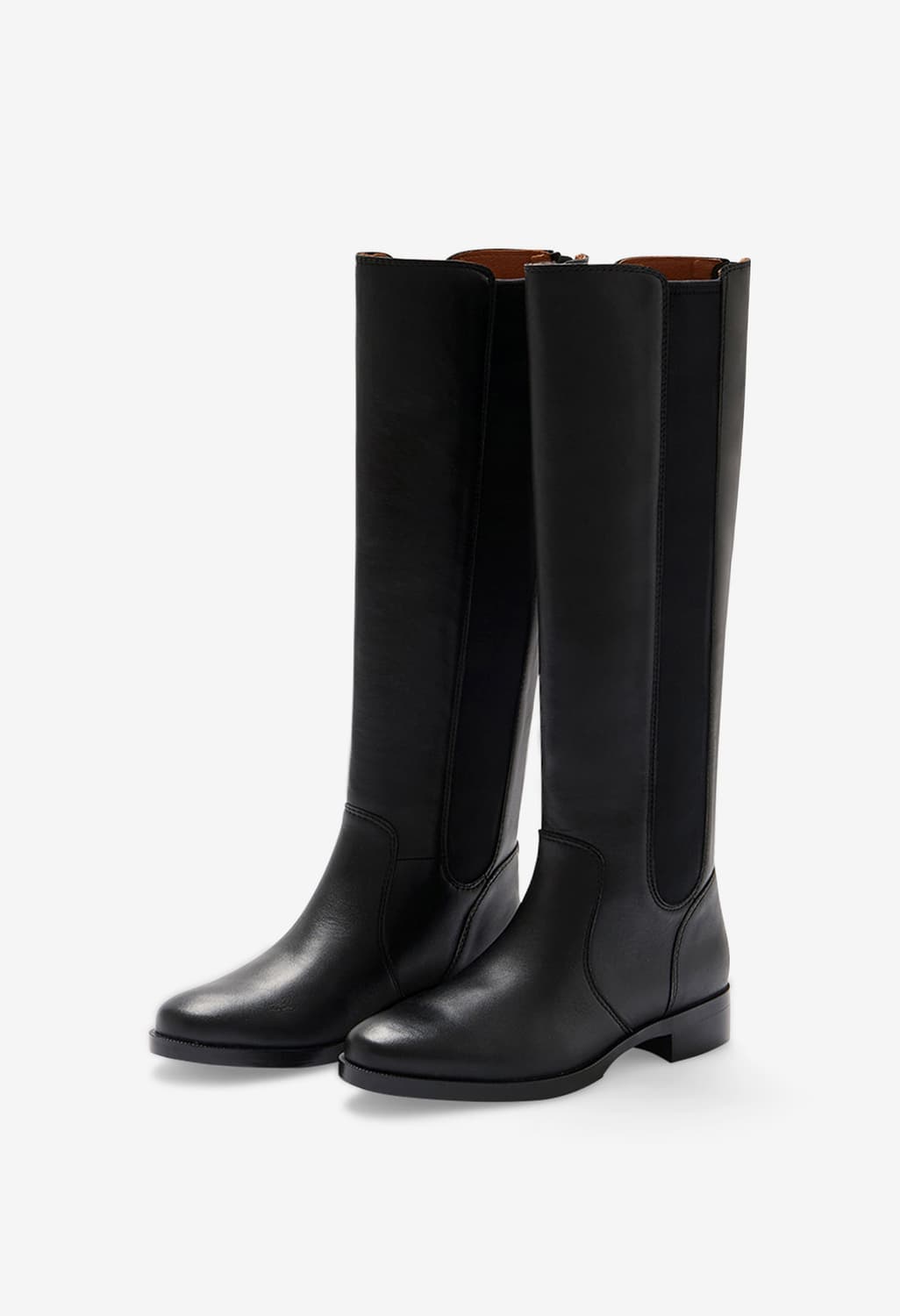 Prague 04 long boots 쿠에른 소가죽 롱부츠 상품이미지3