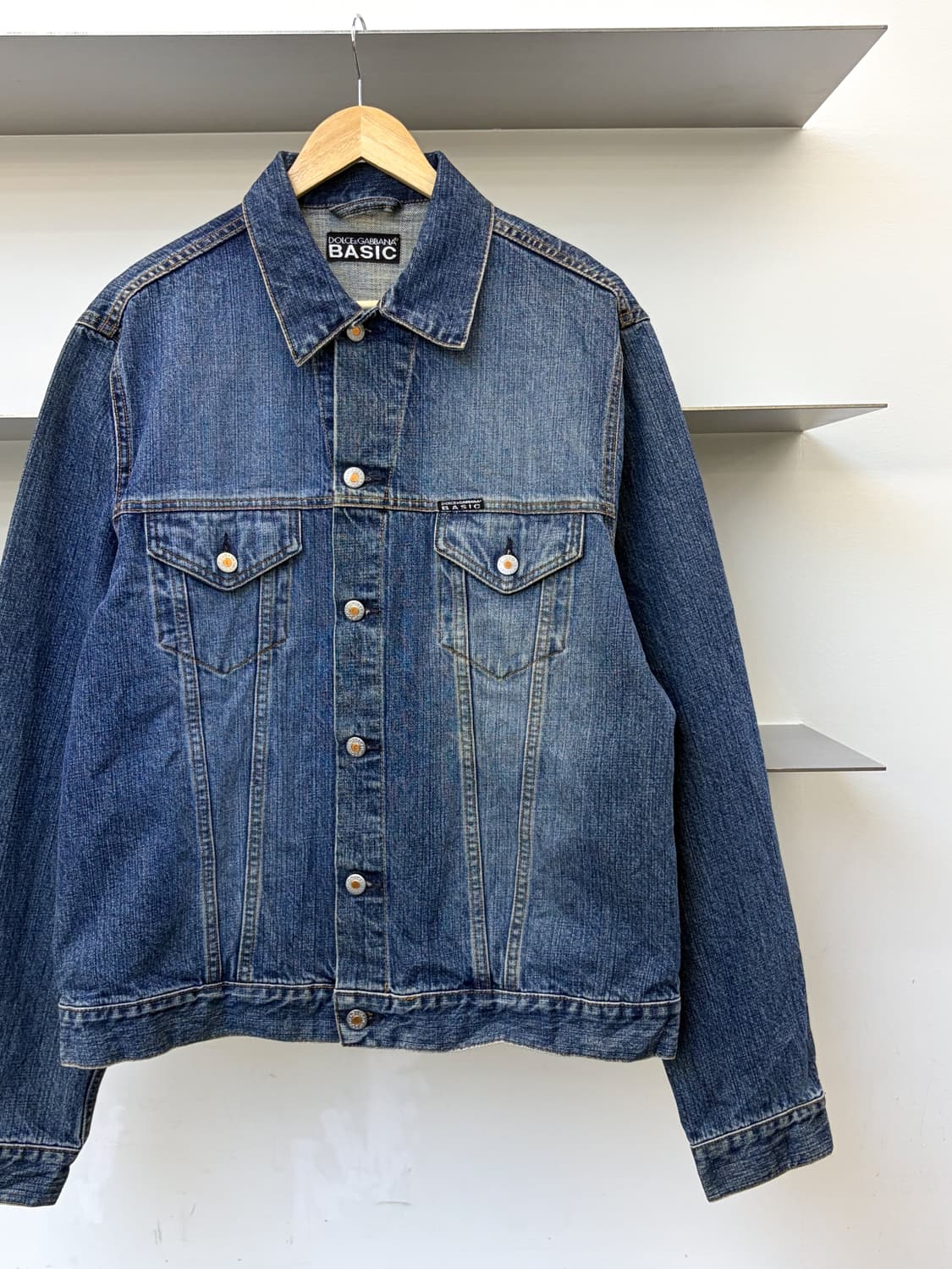 돌체앤가바나 베이직 투포켓 데님 트러커 자켓 상품이미지2