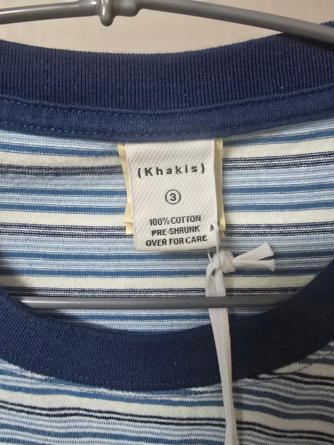 26ss 카키스 보더티 블루 상품이미지3