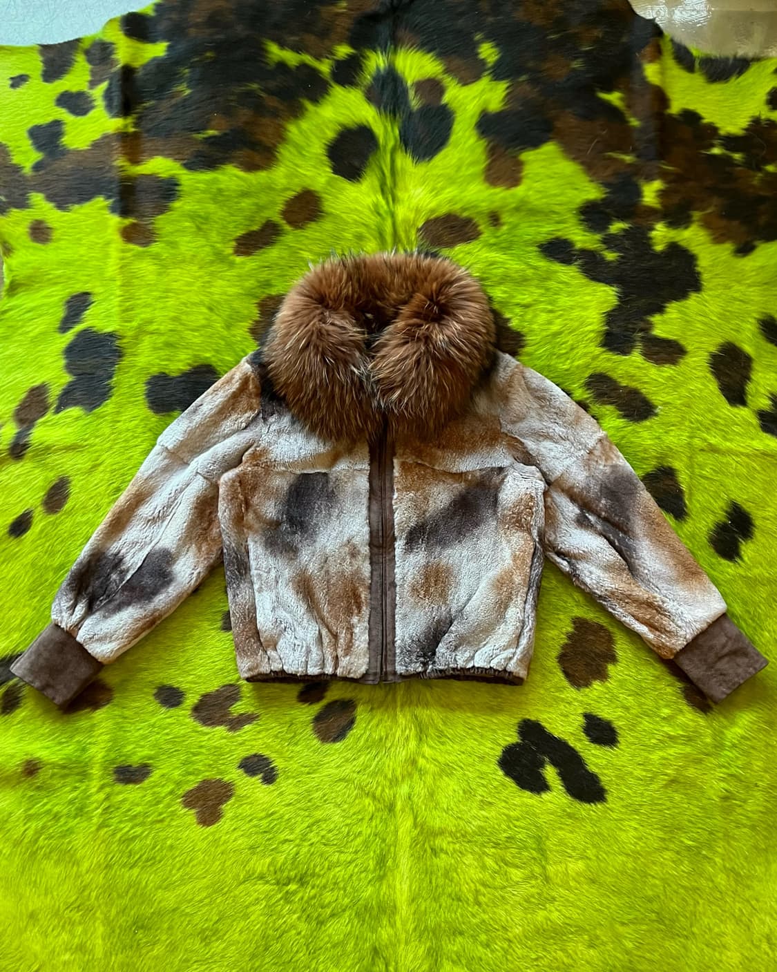 1980-90s Italian Red Fox Beaver Lamb JK 상품이미지6