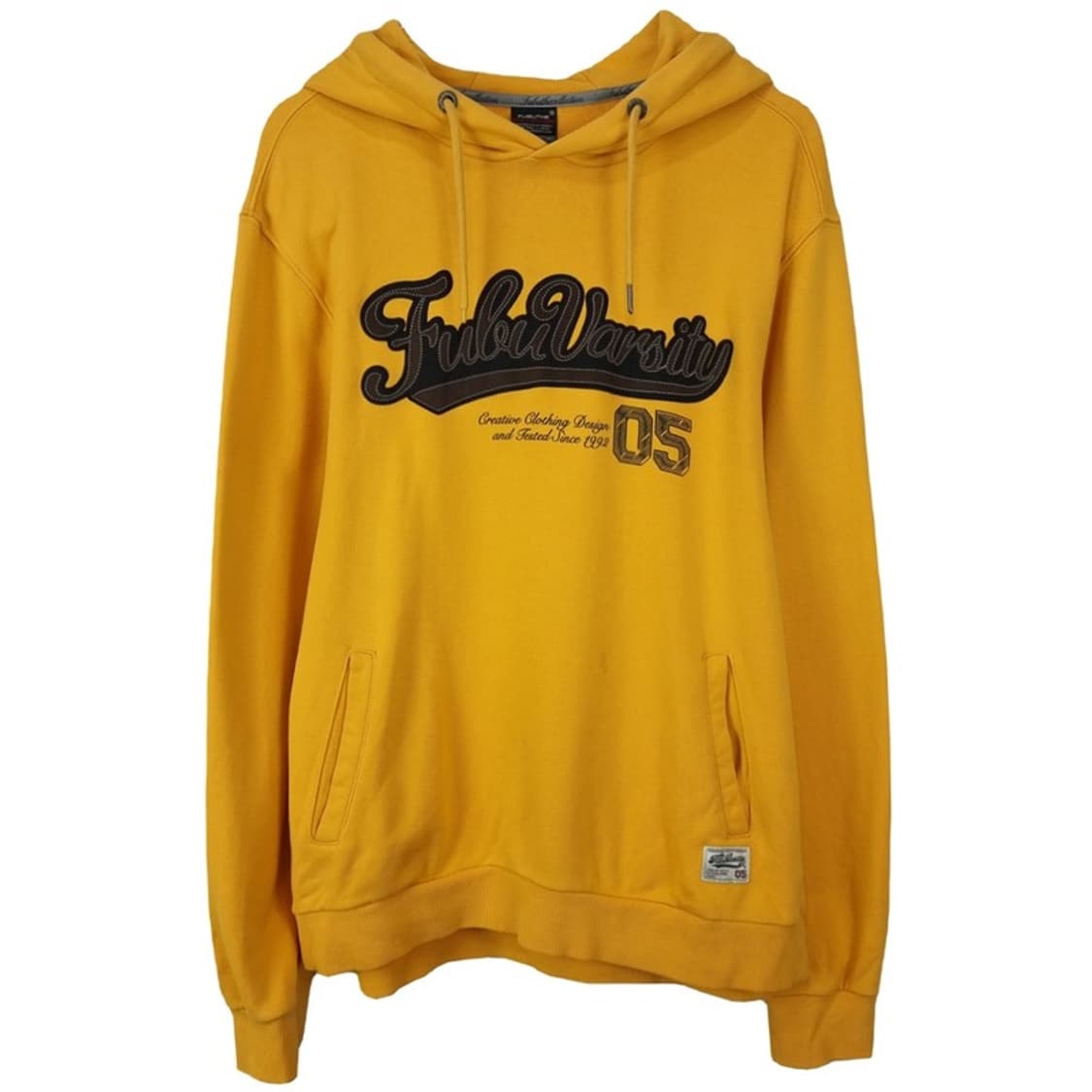 [푸부] 올드스쿨 빅로고 그래픽 후드티 머스타드 M19263 상품이미지2