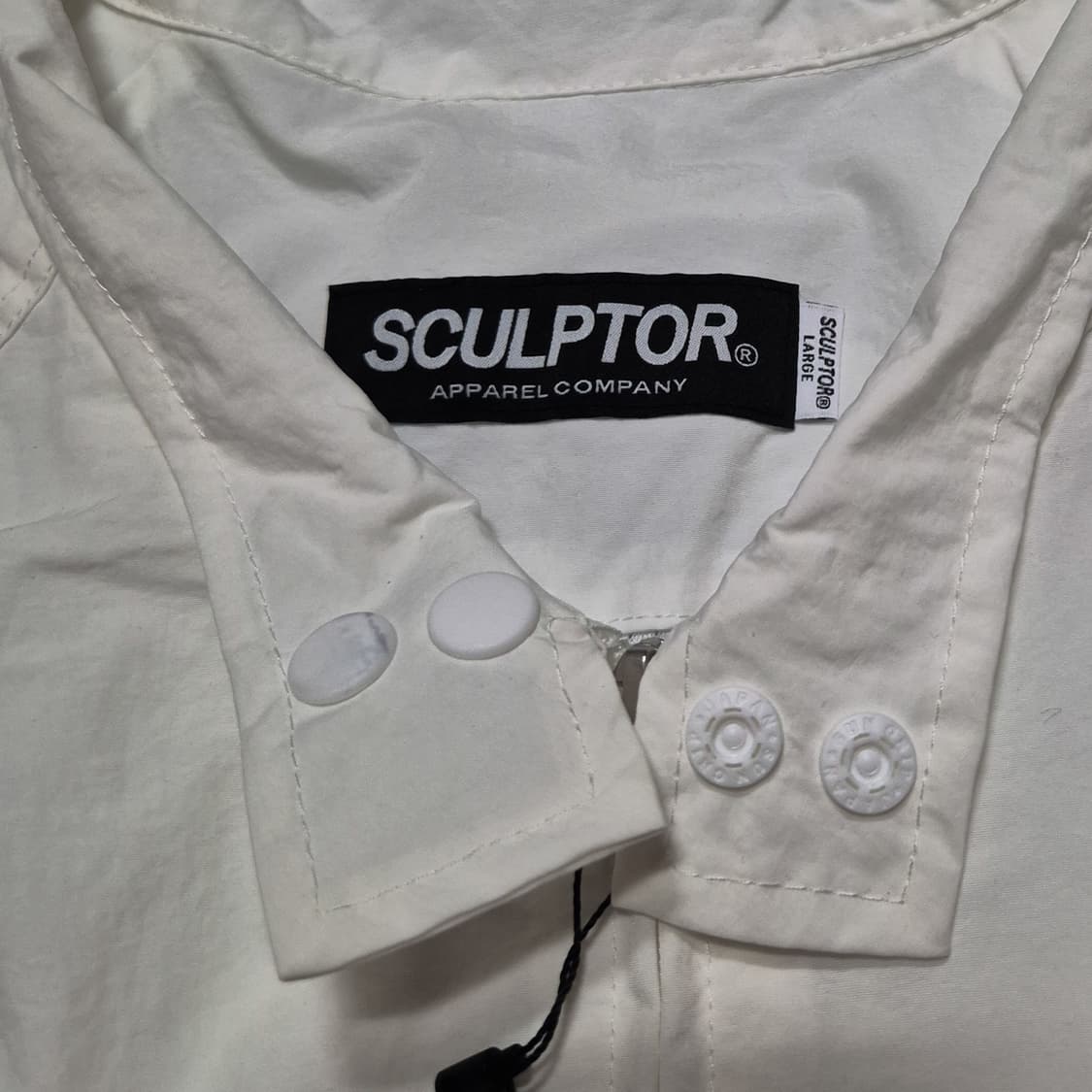 SCULPTOR 스컬프터 화이트 바람막이 우븐자켓 상품이미지5