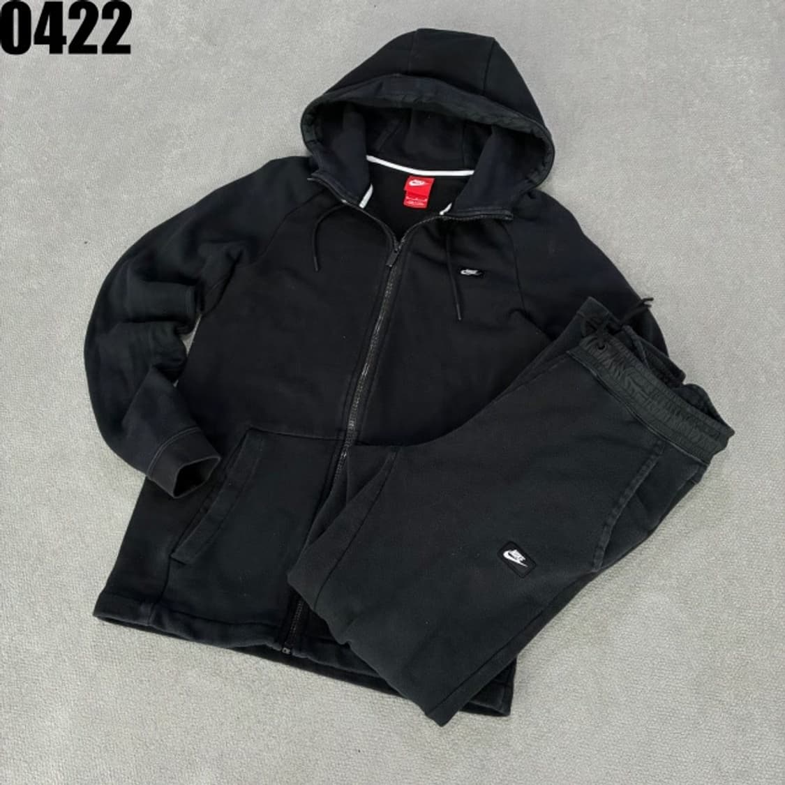 나이키 블랙 후드집업 트레이닝 세트 m 상품이미지1