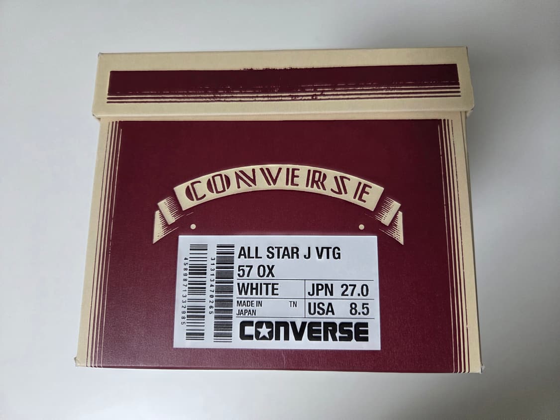 [270] 컨버스 재팬 J VTG 59 타임라인 올스타 화이트 로우 상품이미지3