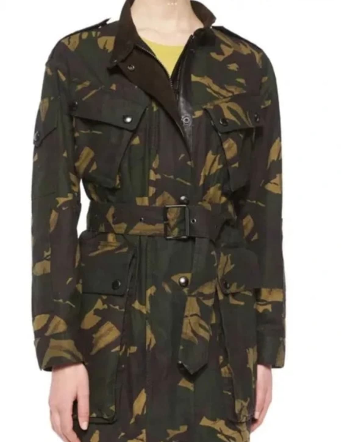 BURBERRY BRIT 버버리 브릿 카모플라주 패턴 벨티드 코트 40 상품이미지1