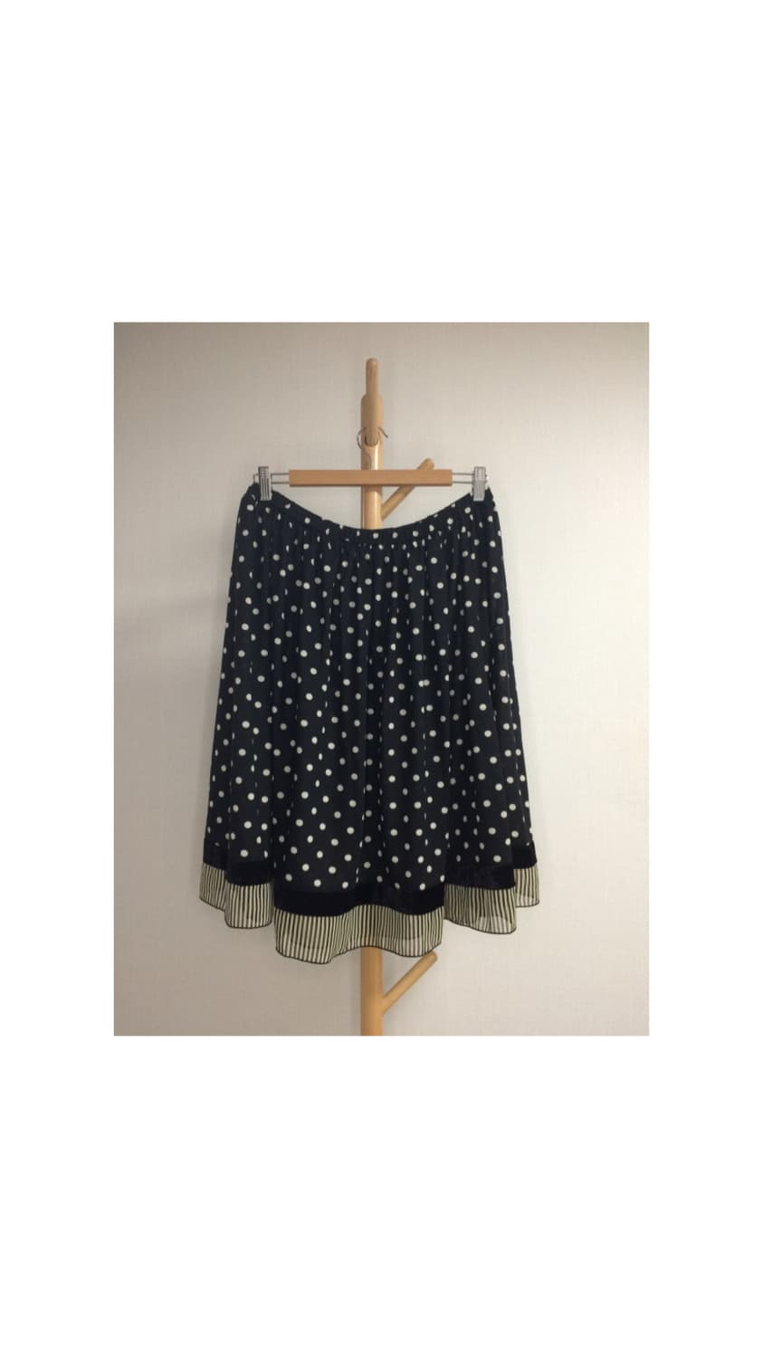 스나오 쿠와하라 블랙 도트 땡땡이 스커트 상품이미지6
