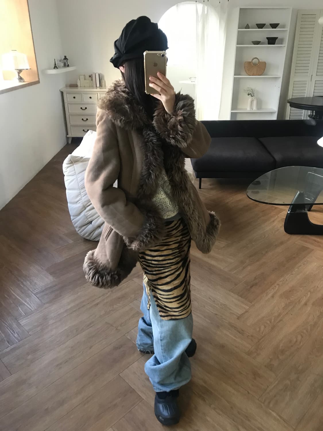 vintage shearling coat 상품이미지3