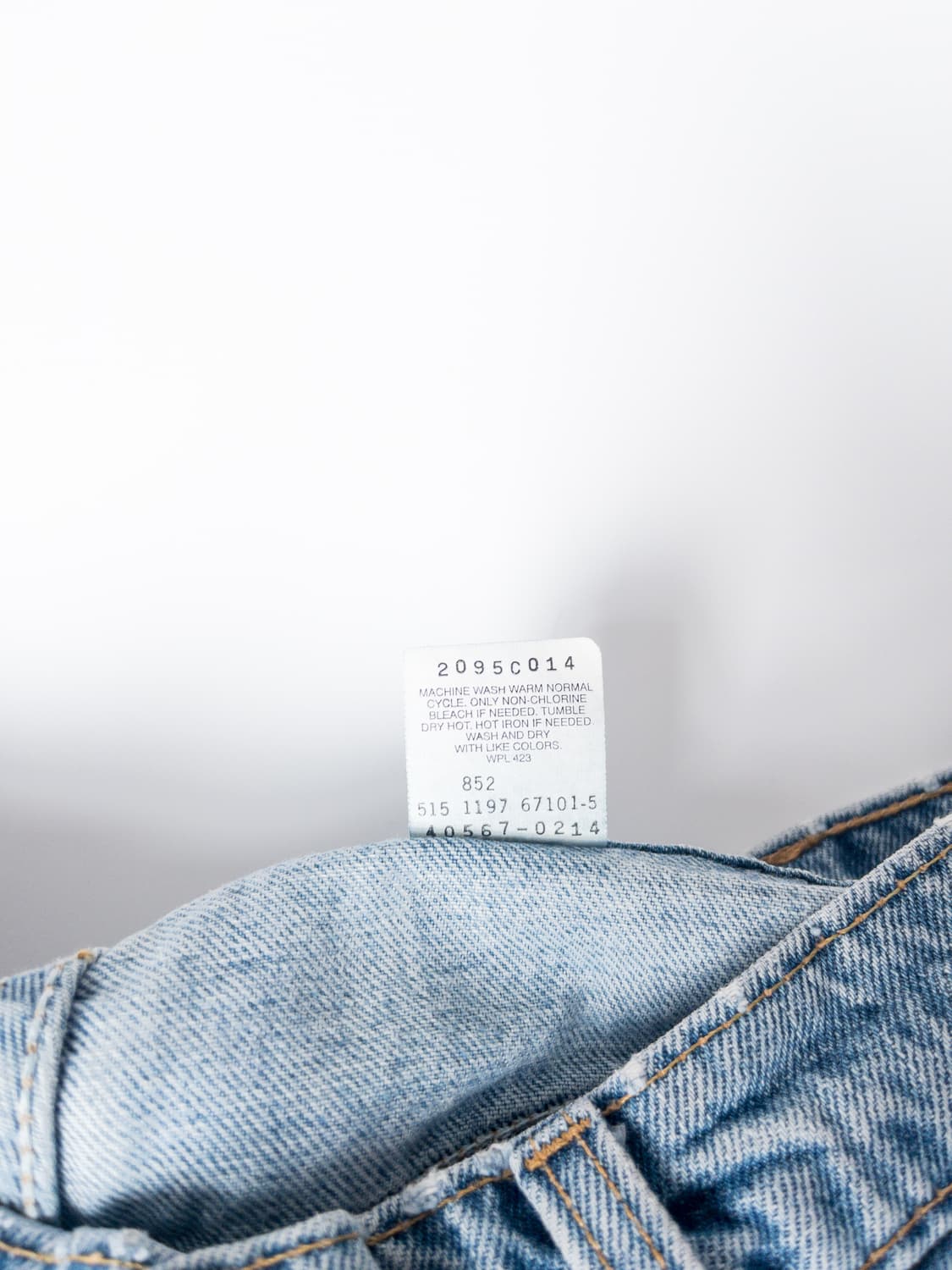 90’s 미제 오렌지탭 리바이스 567 엑스트라 와이드 레그 31x30 상품이미지5