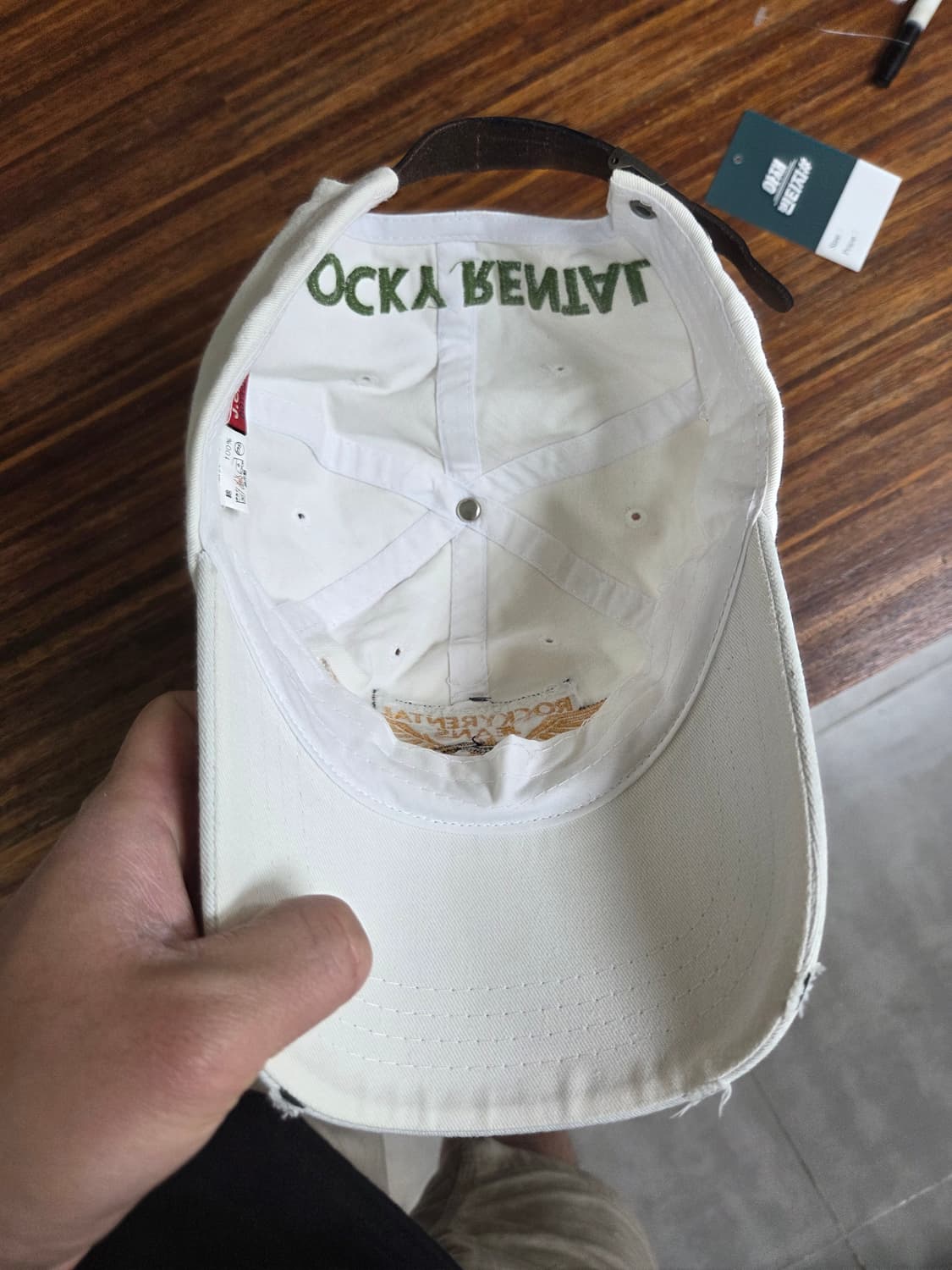 록키렌탈 빈티지 y2k 데미지 볼캡 모자 프리  상품이미지5