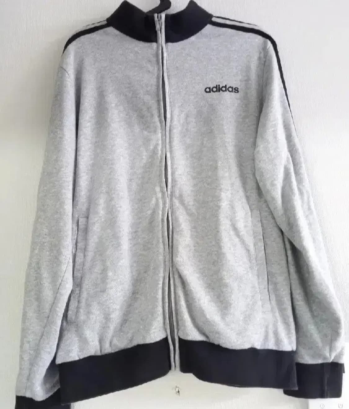 아디다스 희귀 회색 코튼 트랙탑 저지 셋업 90~95 상품이미지1