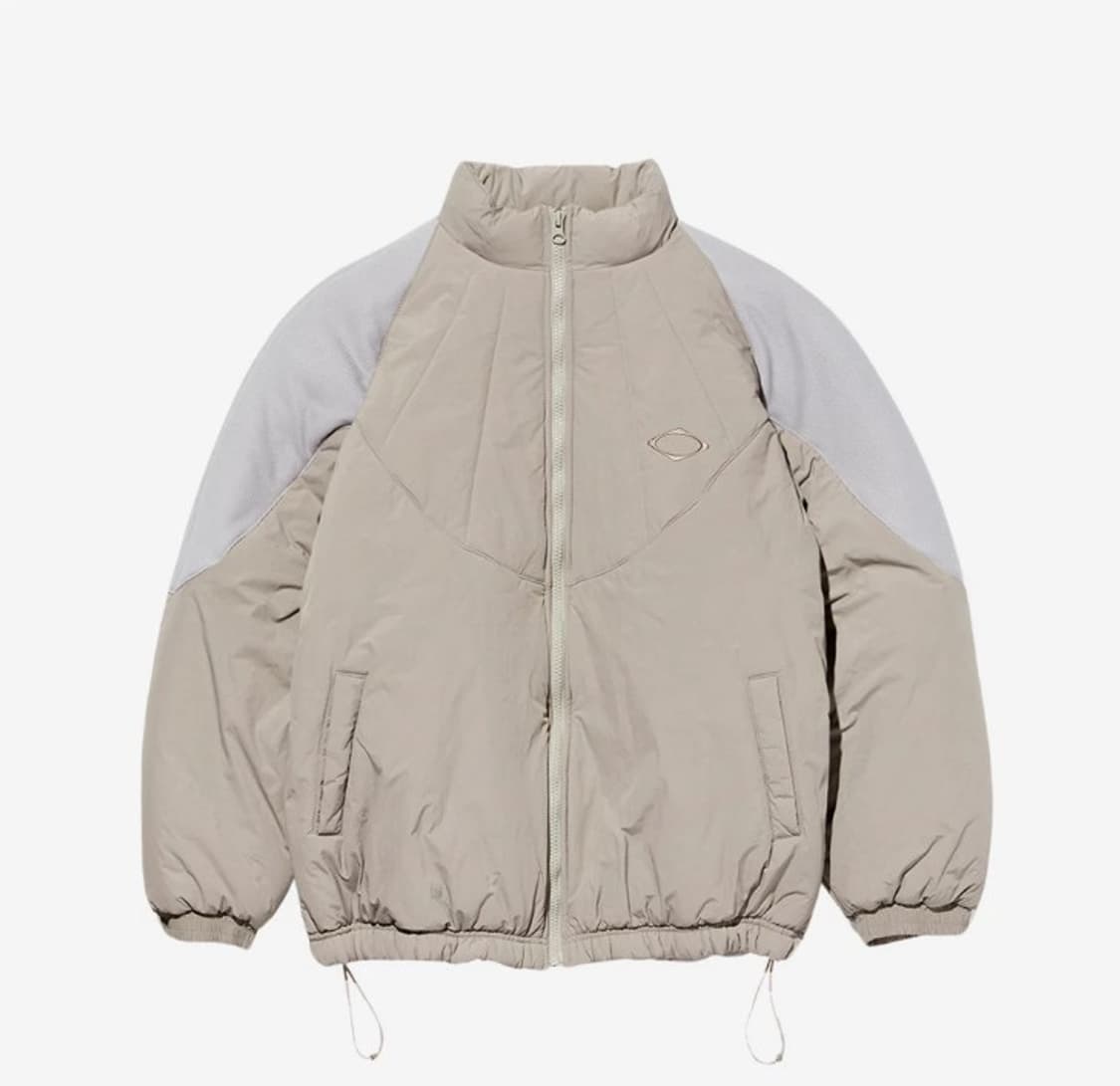 미스치프 롬버스 팀 다운 자켓 베이지 상품이미지1