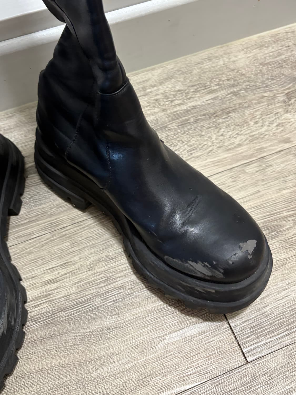 자라 레더 롱부츠 상품이미지5