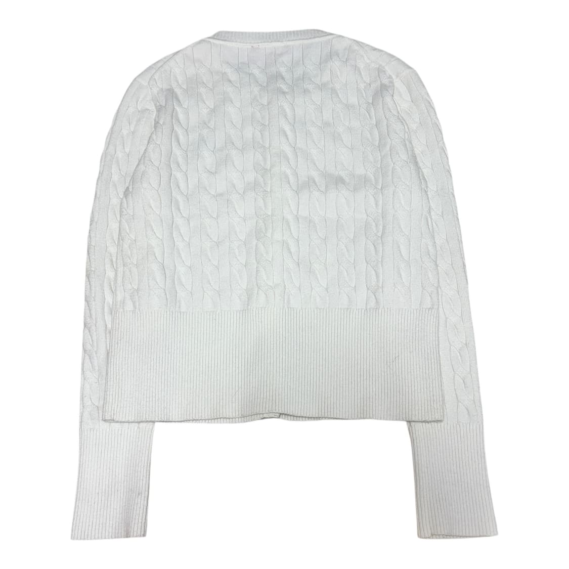 비비안 웨스트우드 레드라벨 화이트 케이블 니트 가디건 상품이미지2