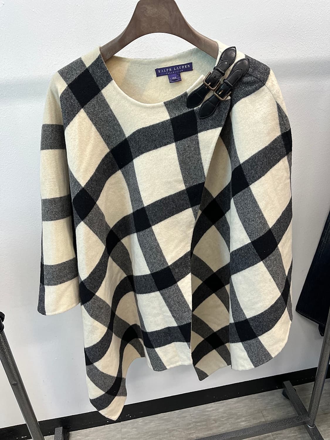 여) 랄프로렌 퍼플라벨 캐시미어 케이프  상품이미지3