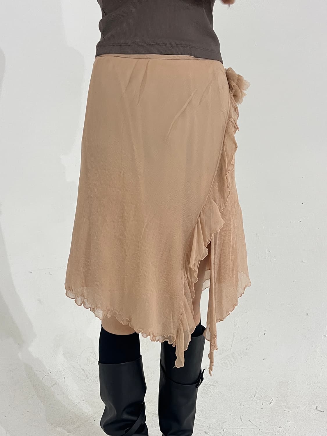 Anna molinari flower corsage silk sk 상품이미지3