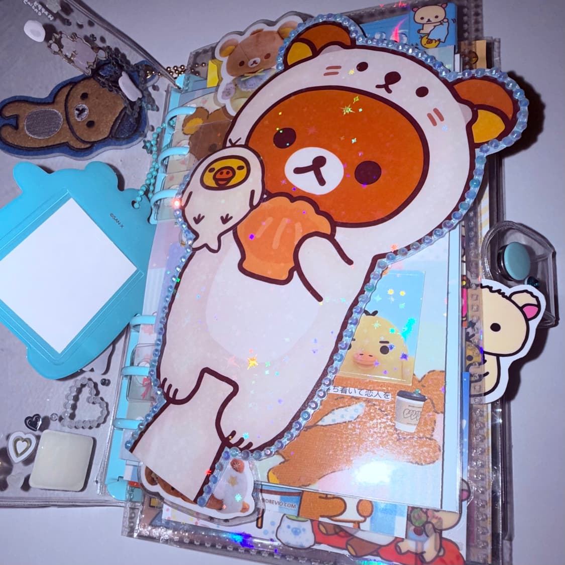 ✨리락쿠마 다이어리셋업/A6블루타입💙/66장 상품이미지2