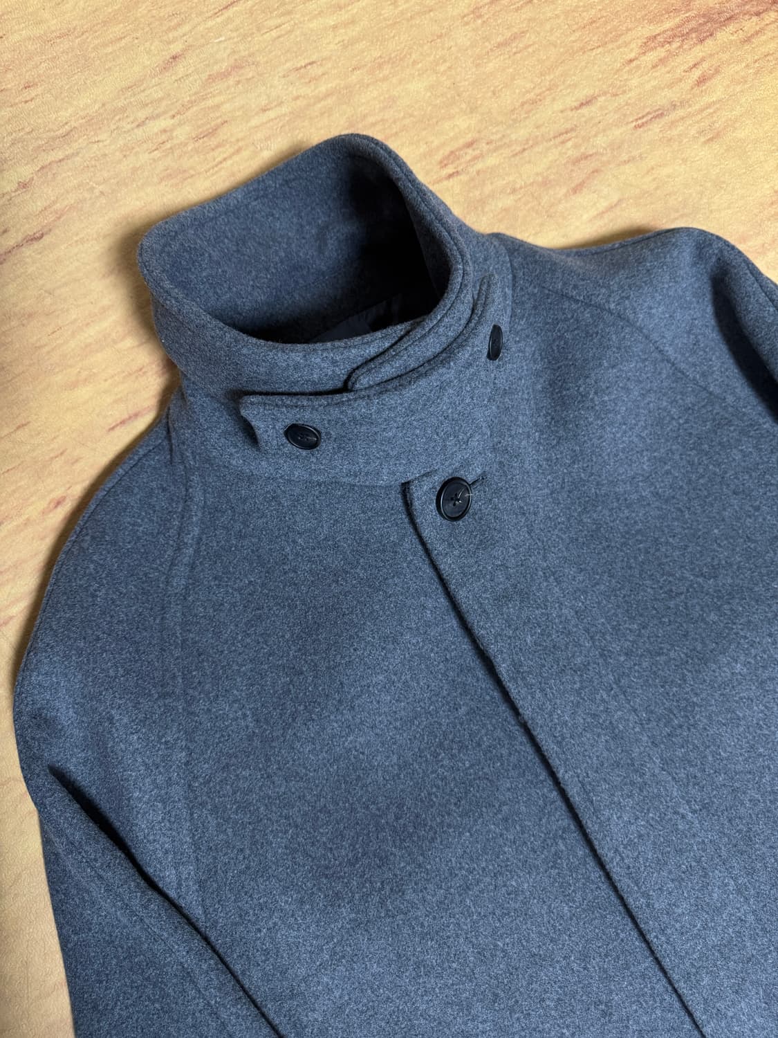 캐시미어 블렌드 오버사이즈 발마칸 코트 [미디엄 그레이] XL 상품이미지1