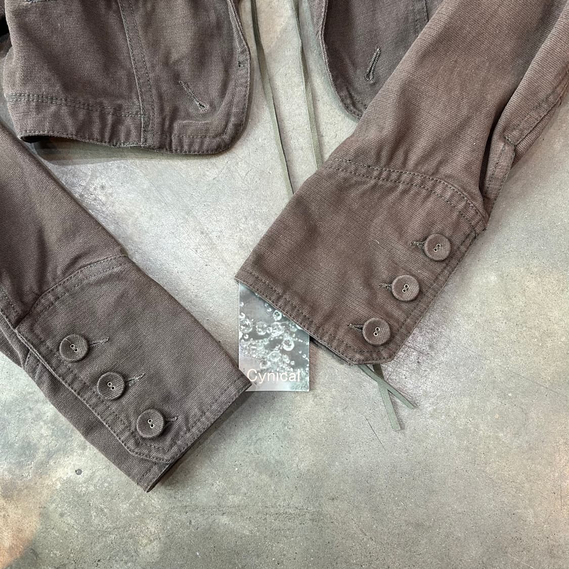 Cynical 브라운 트렌스폼 크롭 자켓 상품이미지5