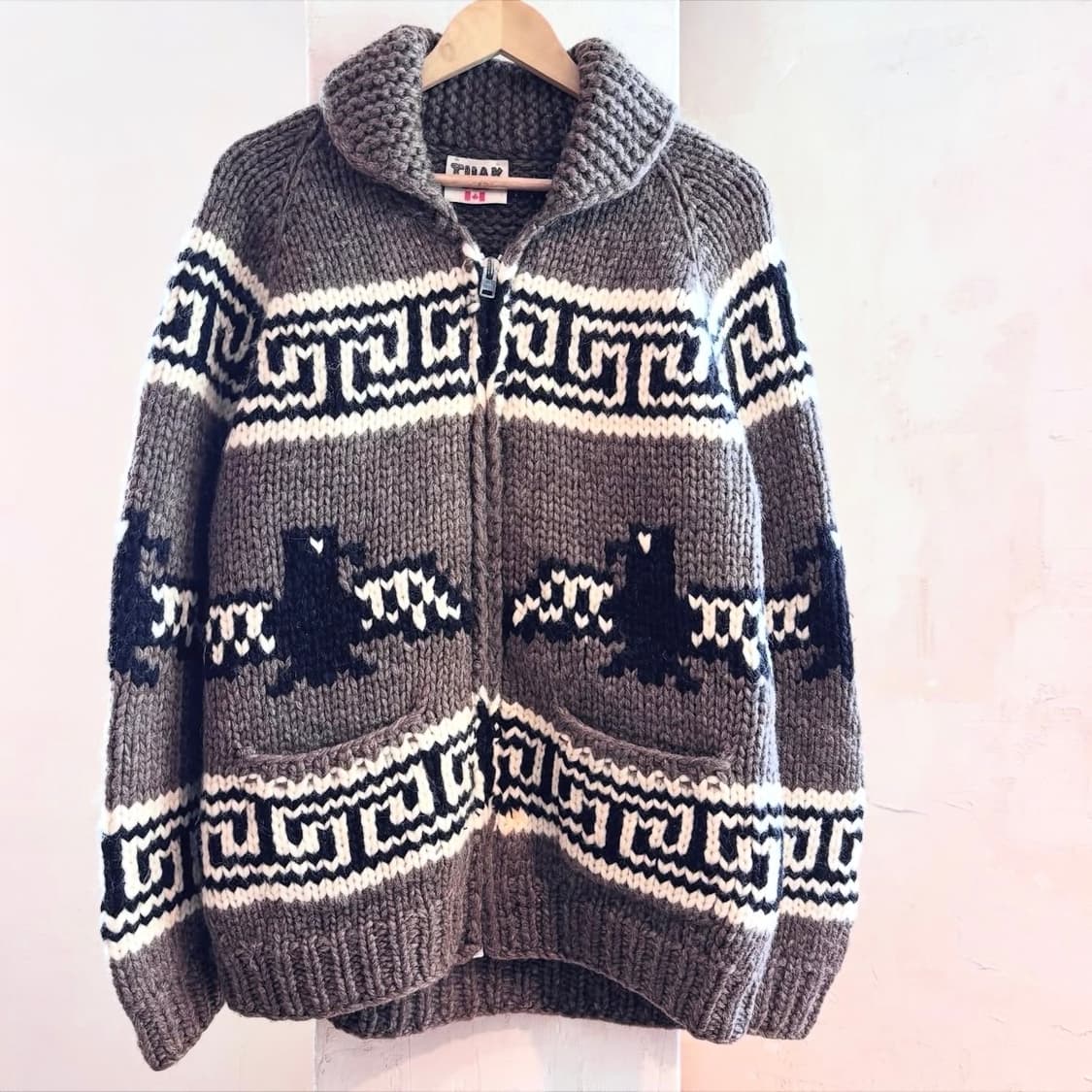90's TUAK Handmade Cowichan sweater 상품이미지2