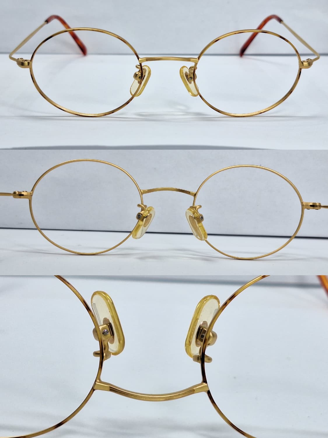 앵글로 아메리칸 A-155 골드 안경 안경테 44ㅁ21/영국 빈티지 일본 상품이미지2