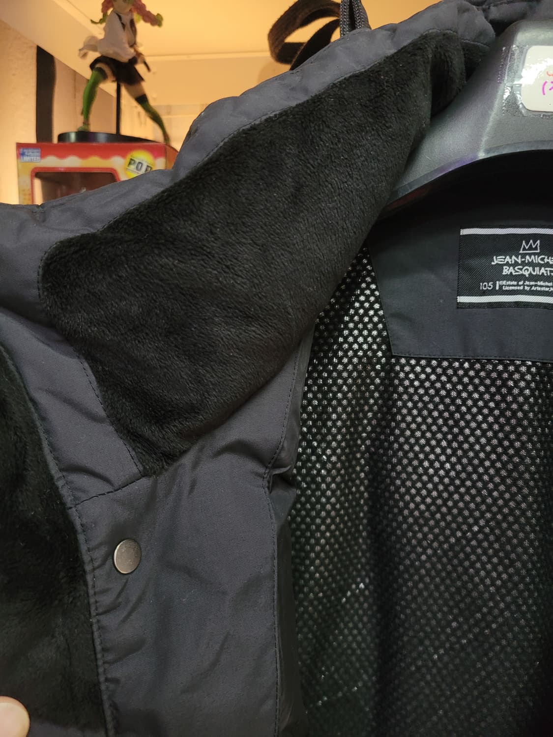 BASQUIAT 바스키아 블랙 롱 패딩 거위털 방수 상품이미지4