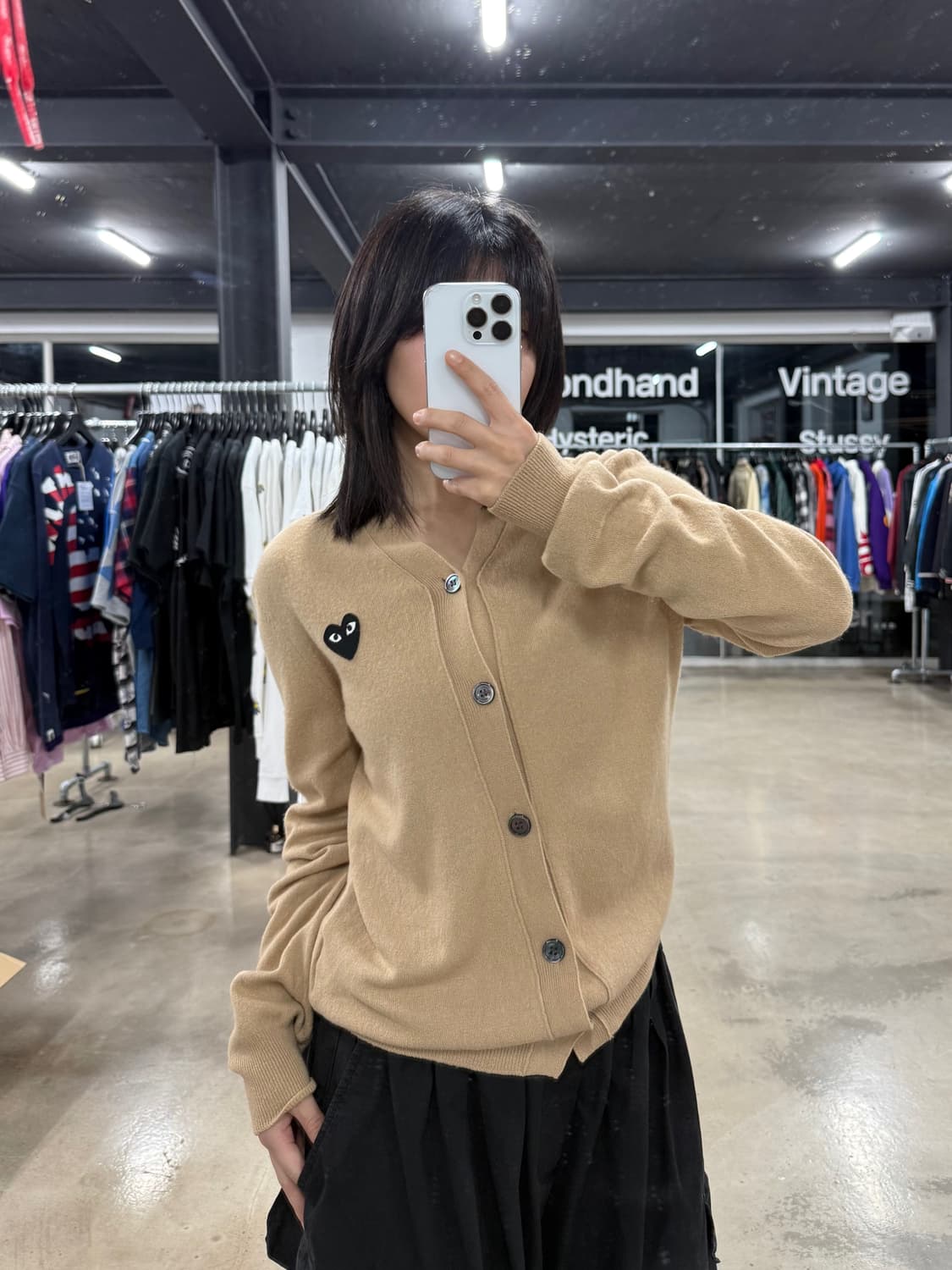 꼼데가르송 플레이 블랙와펜 가디건 상품이미지2