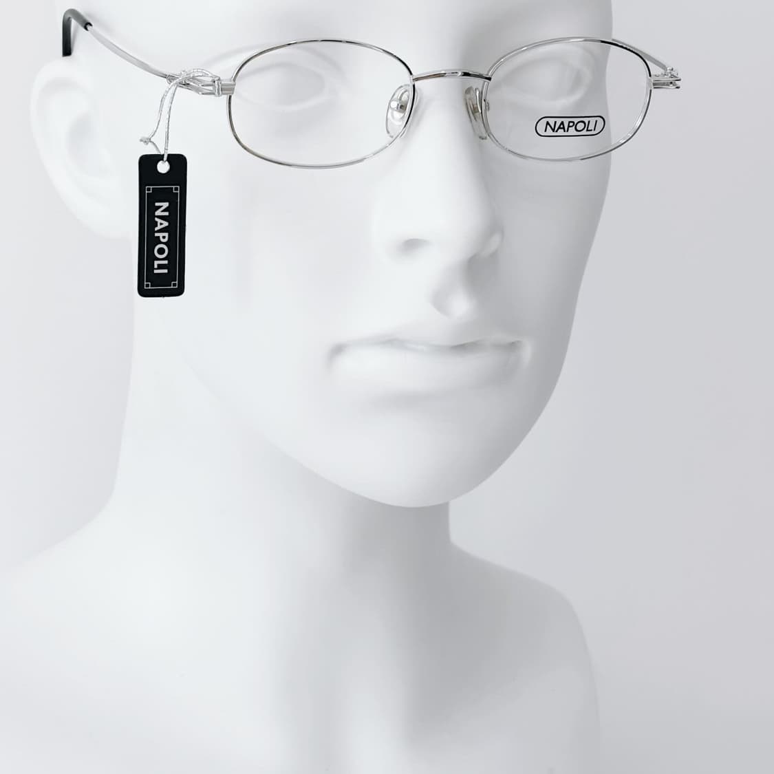 NAPOLI 실버 오벌 데드스탁 빈티지안경 상품이미지5