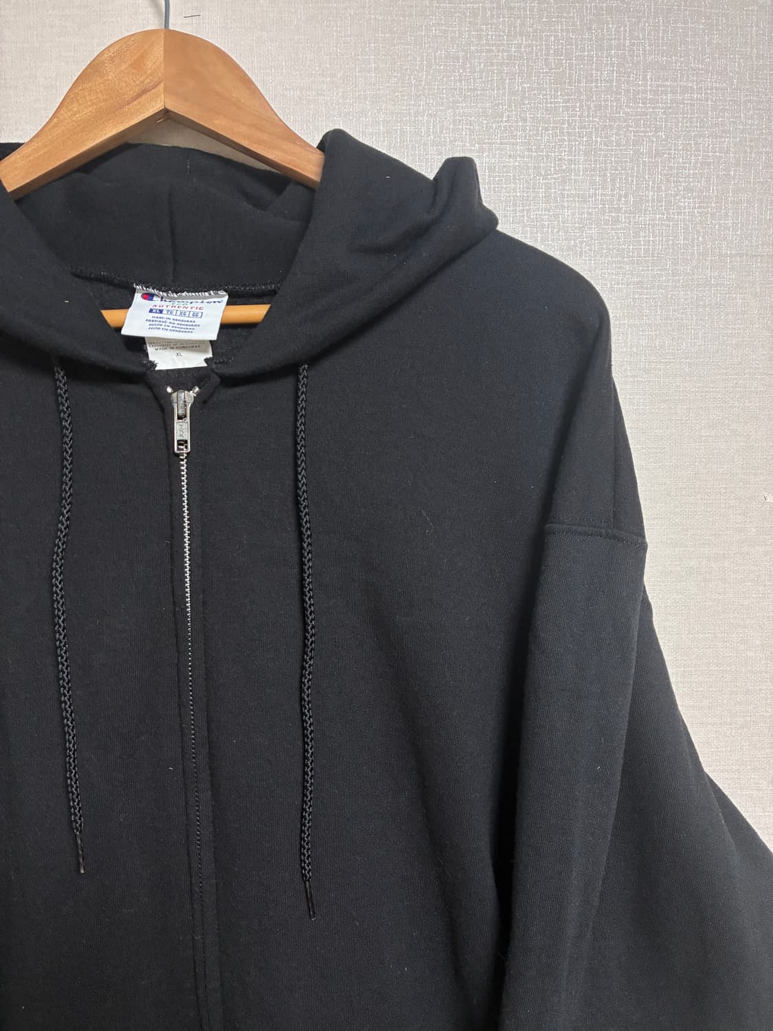 빈티지 챔피온 후드집업 블랙 XL 상품이미지1