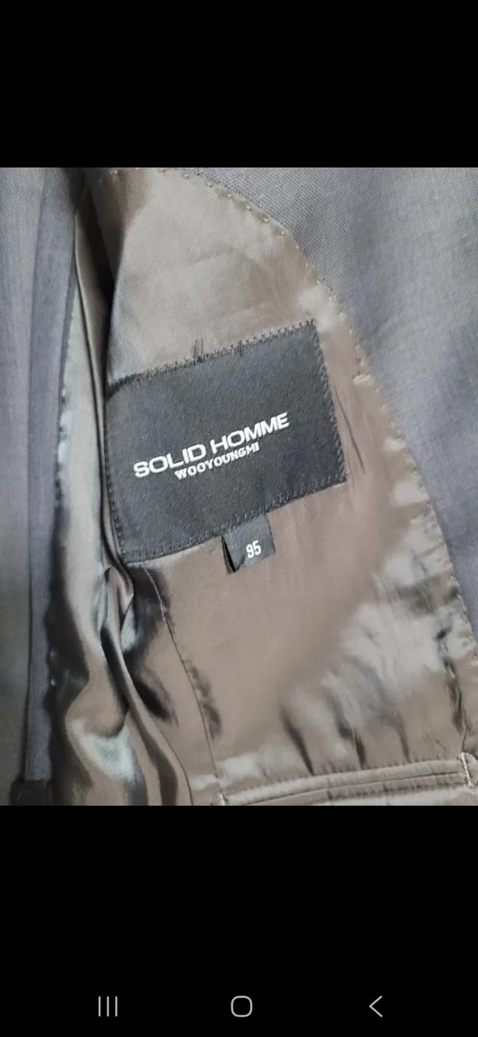 떨이) 우영미 솔리드옴므 그레이 블레이져 M 상품이미지2