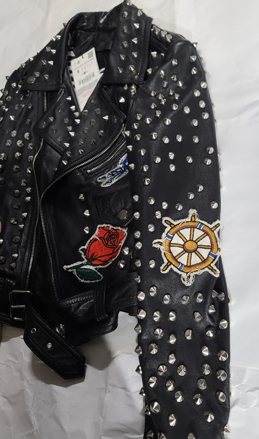 ZARA 여성 양가죽 라이더자켓 S사이즈 상품이미지3