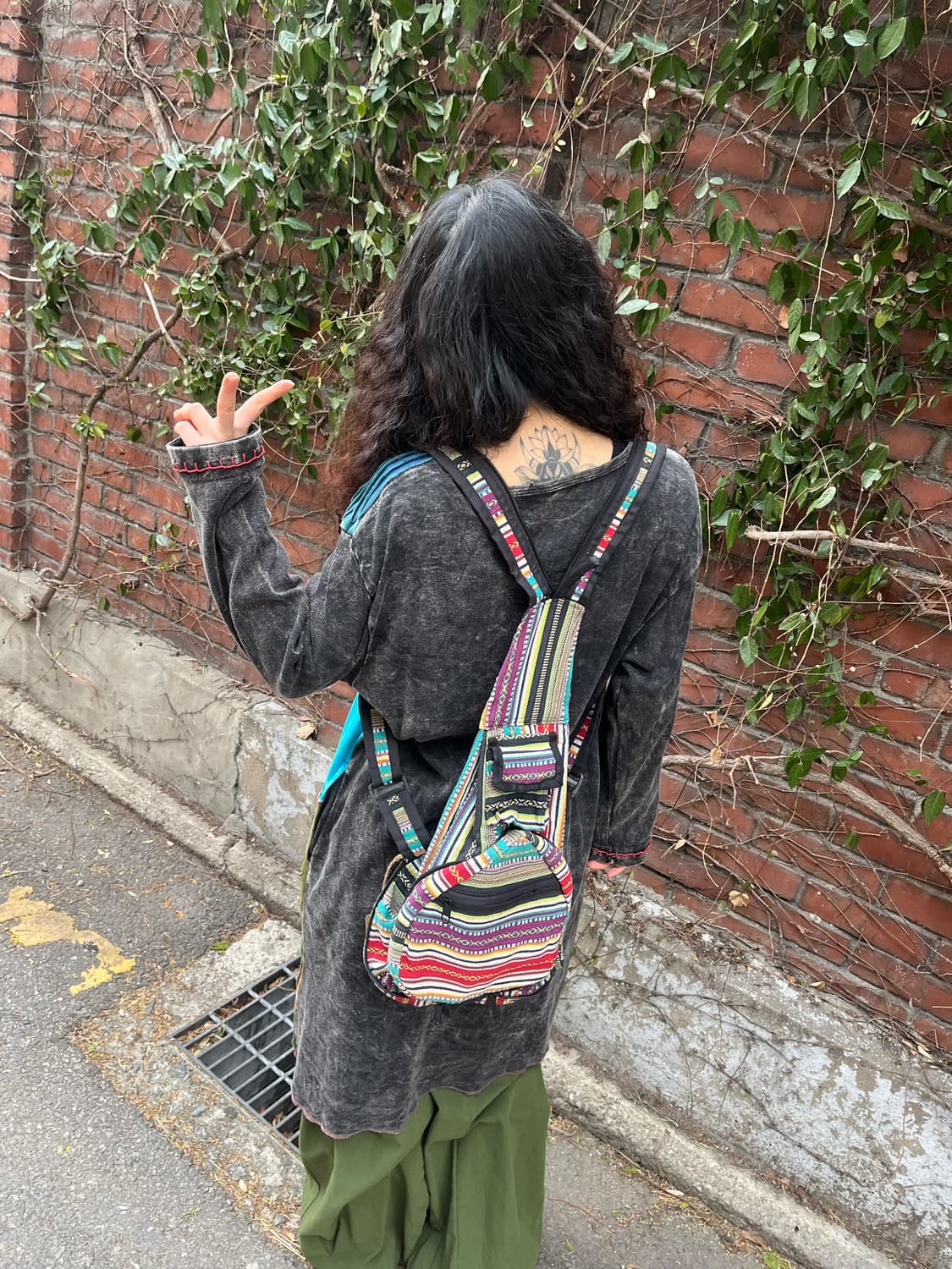 히피 자수패턴 백팩 상품이미지4