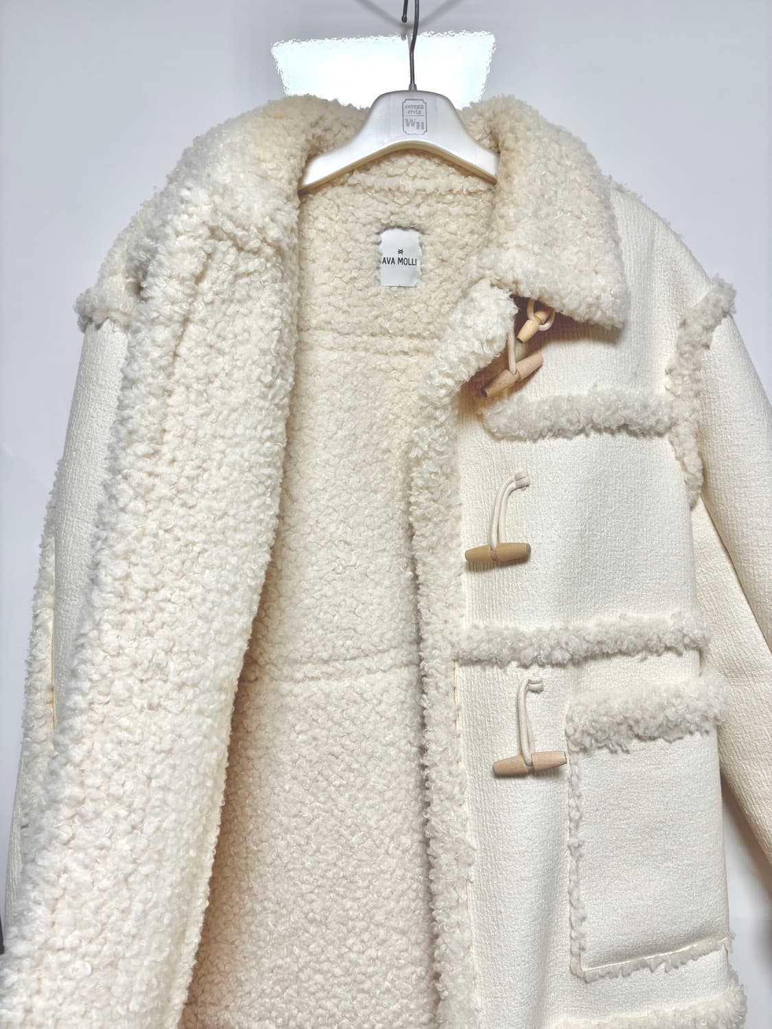 아바몰리 무스탕 WOOL & FUR MIXED MUSTANG(IVORY) 상품이미지4