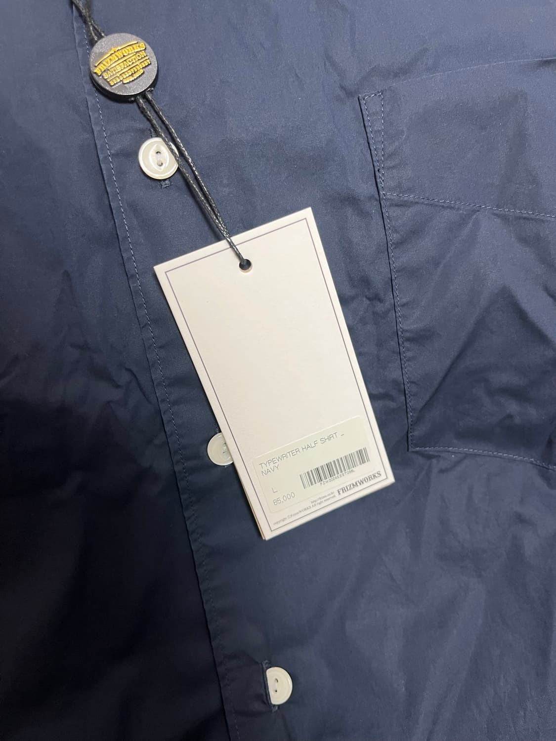 프리즘웍스 typewriter half shirt-Navy 상품이미지2
