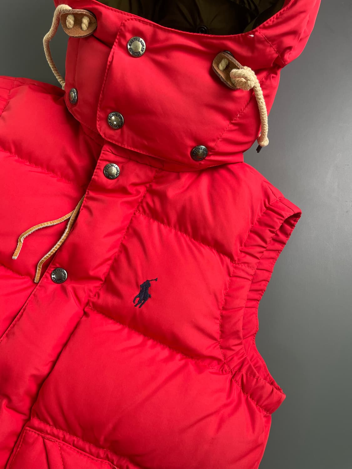 [XS] 폴로 랄프로렌 여성 자수로고 덕다운 패딩 베스트 조끼 상품이미지3