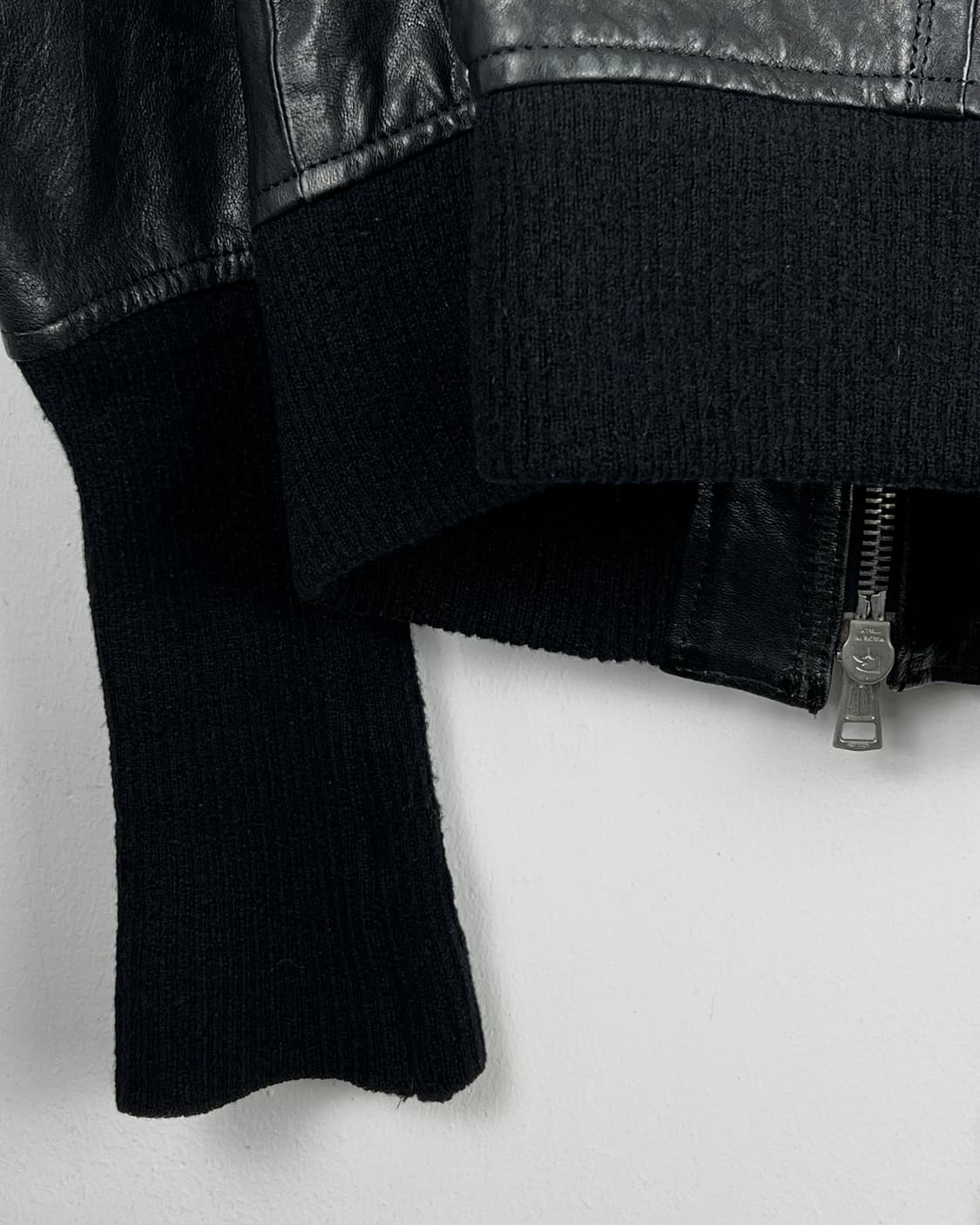 DBSS COWL NECK 2 ZIPPER SHEEP SKIN LEATH 상품이미지9