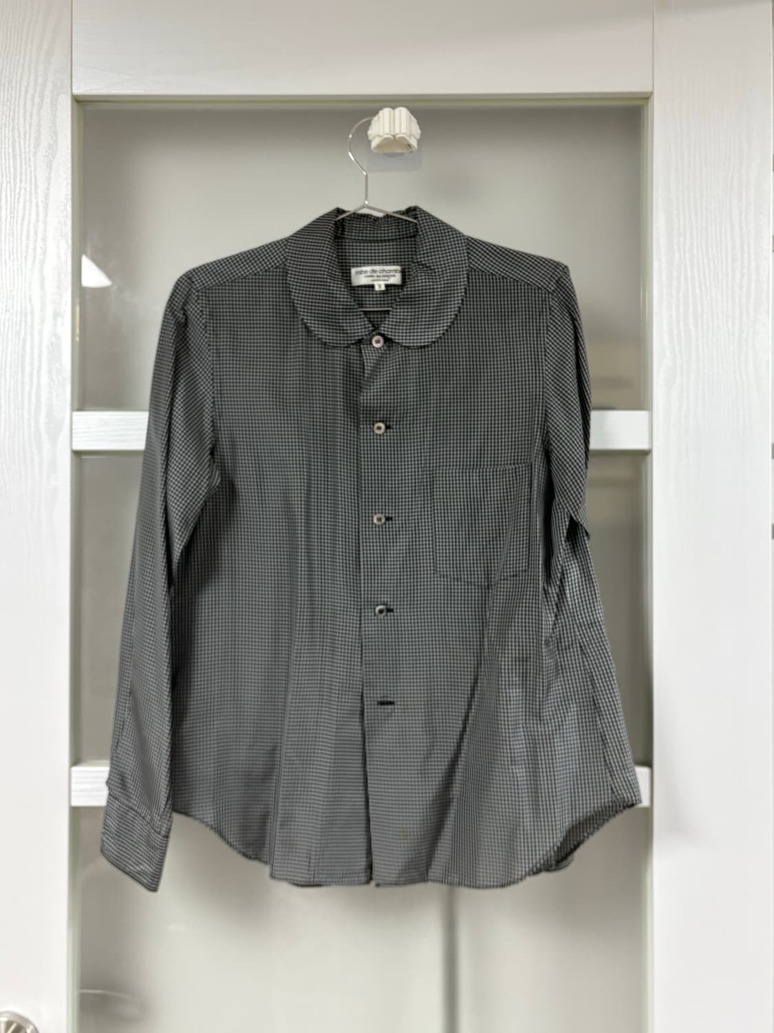 꼼데 robe de chambro 체크 셔츠 상품이미지1