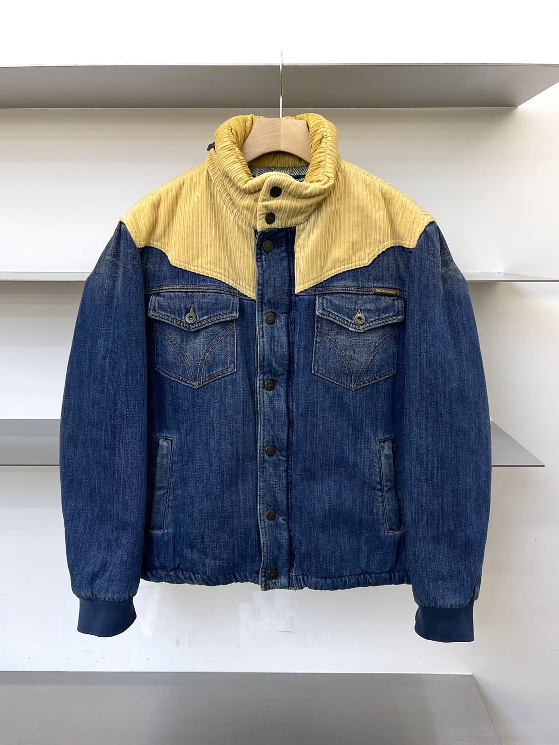 돌체 앤 가바나 코듀로이 데님 푸퍼 자켓 상품이미지1