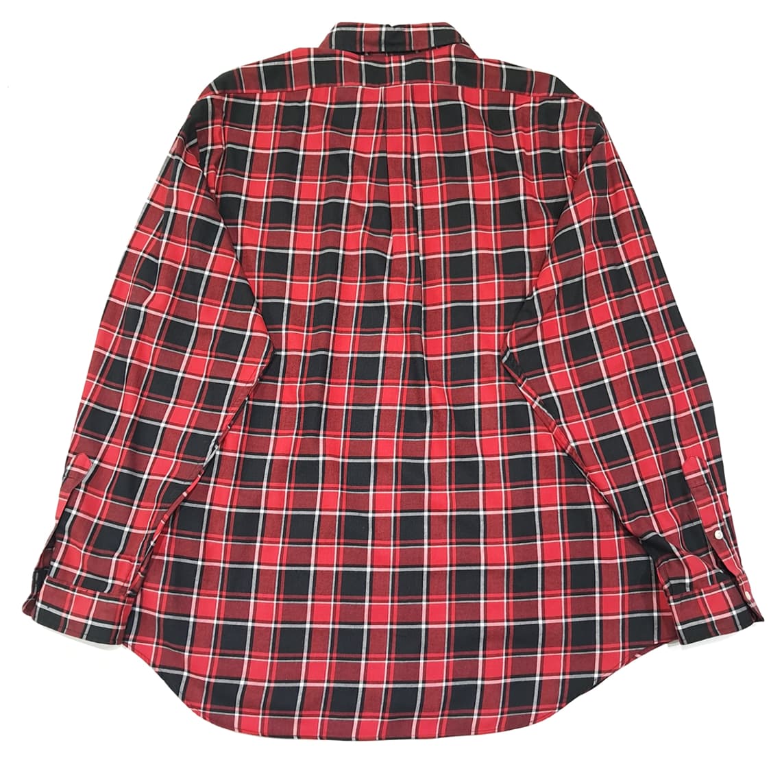 CL540 2XL 폴로 90s 클래식 타탄체크 버튼다운 레드 셔츠 남방 상품이미지6