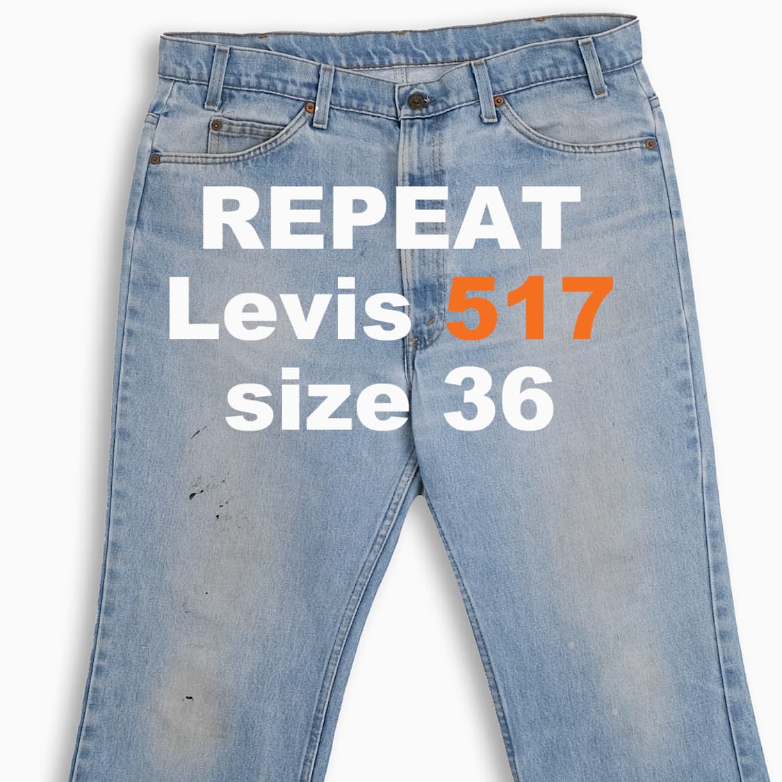 리바이스 517 오렌지탭 연청 70s USA 36인치 OR51738109 상품이미지1