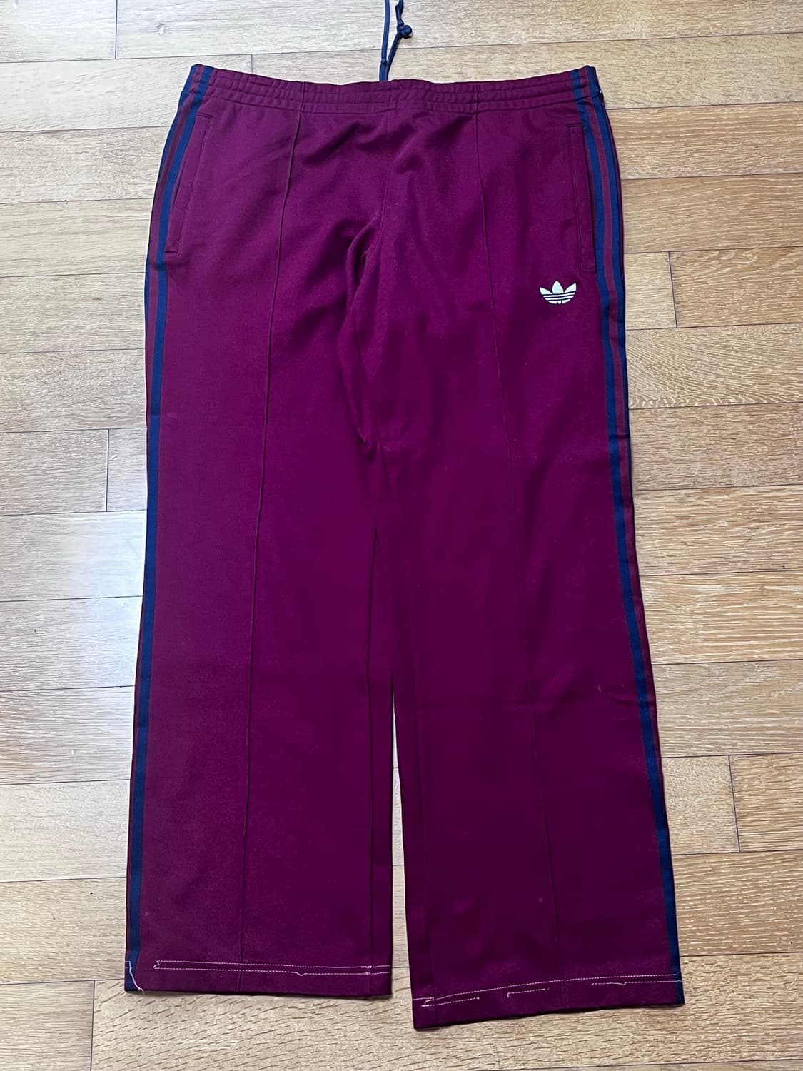 희귀템 아디다스 핀턱 트레이닝 팬츠 와인색 105 상품이미지2