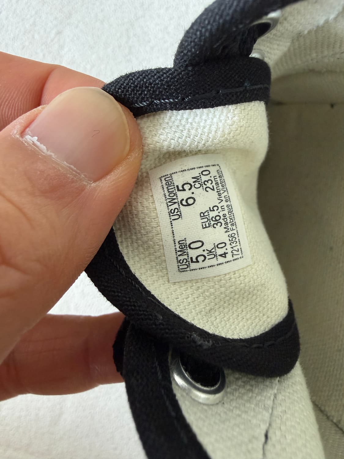 [230]반스(Vans) 블랙 검창 에센틱 상품이미지8