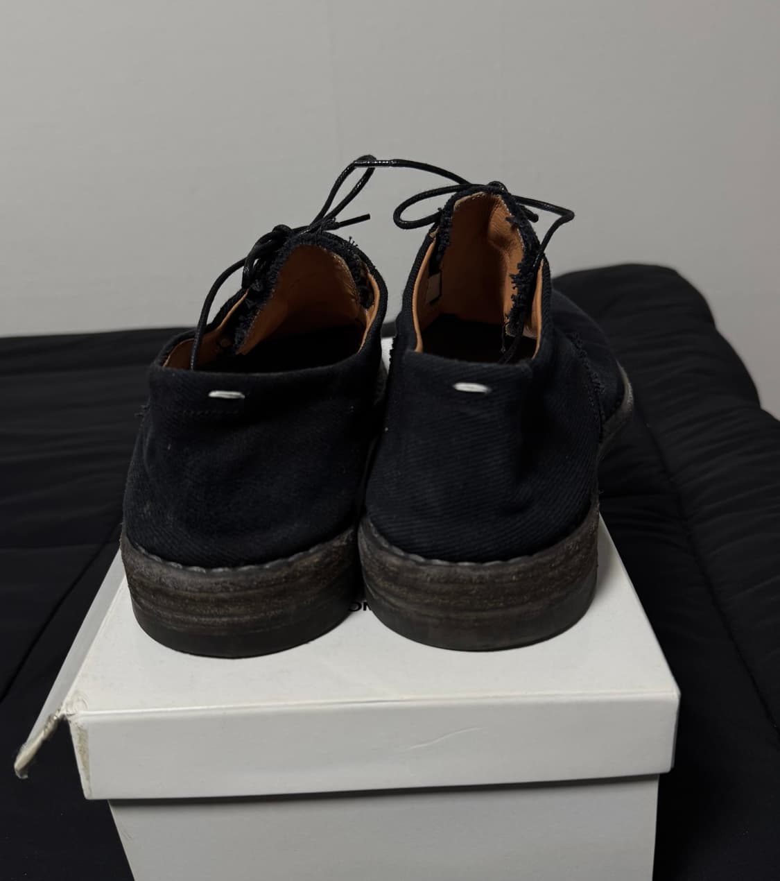 마르지엘라 러프아웃 캔버스 누벅 더비슈즈 상품이미지4