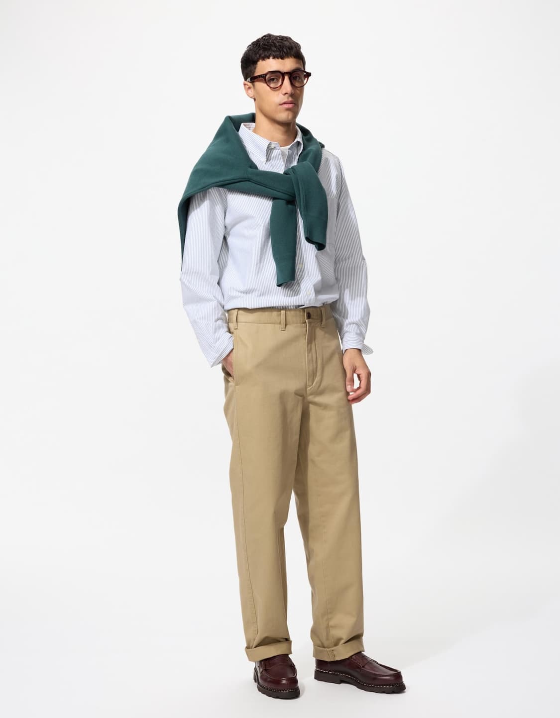 [79] 유니클로 스트레이트 치노팬츠 브라운 상품이미지1