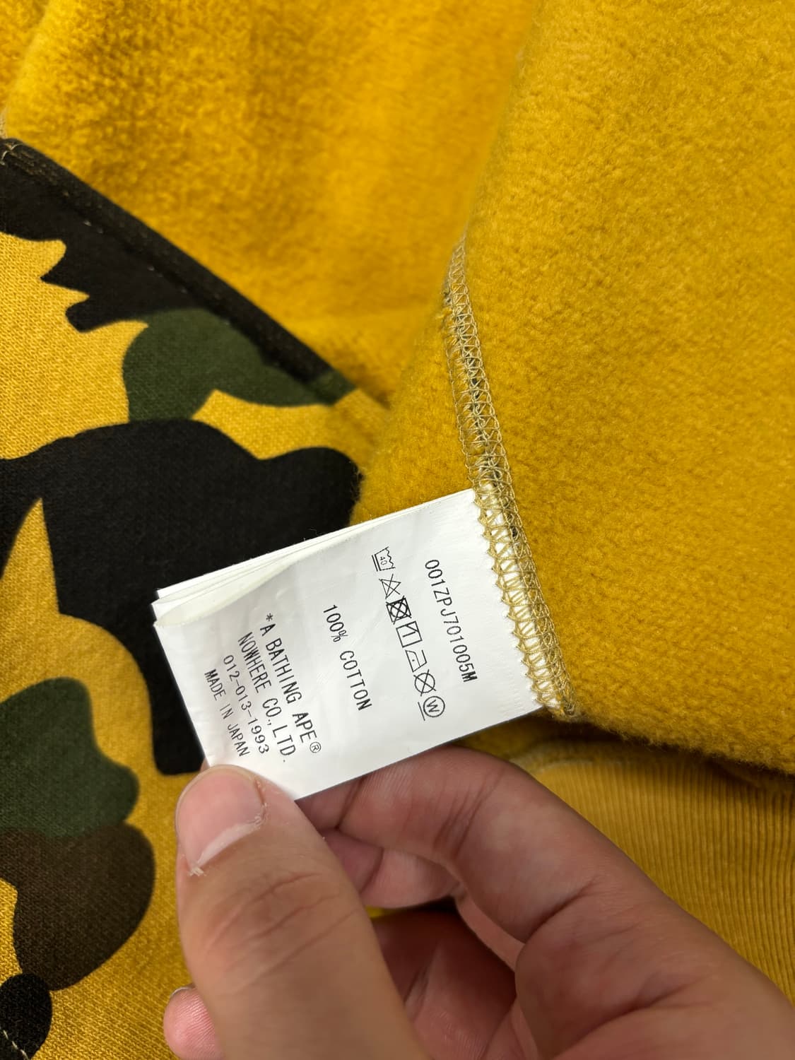 베이프 Bape 1st camo 황계 풀 집업 후드 상품이미지4