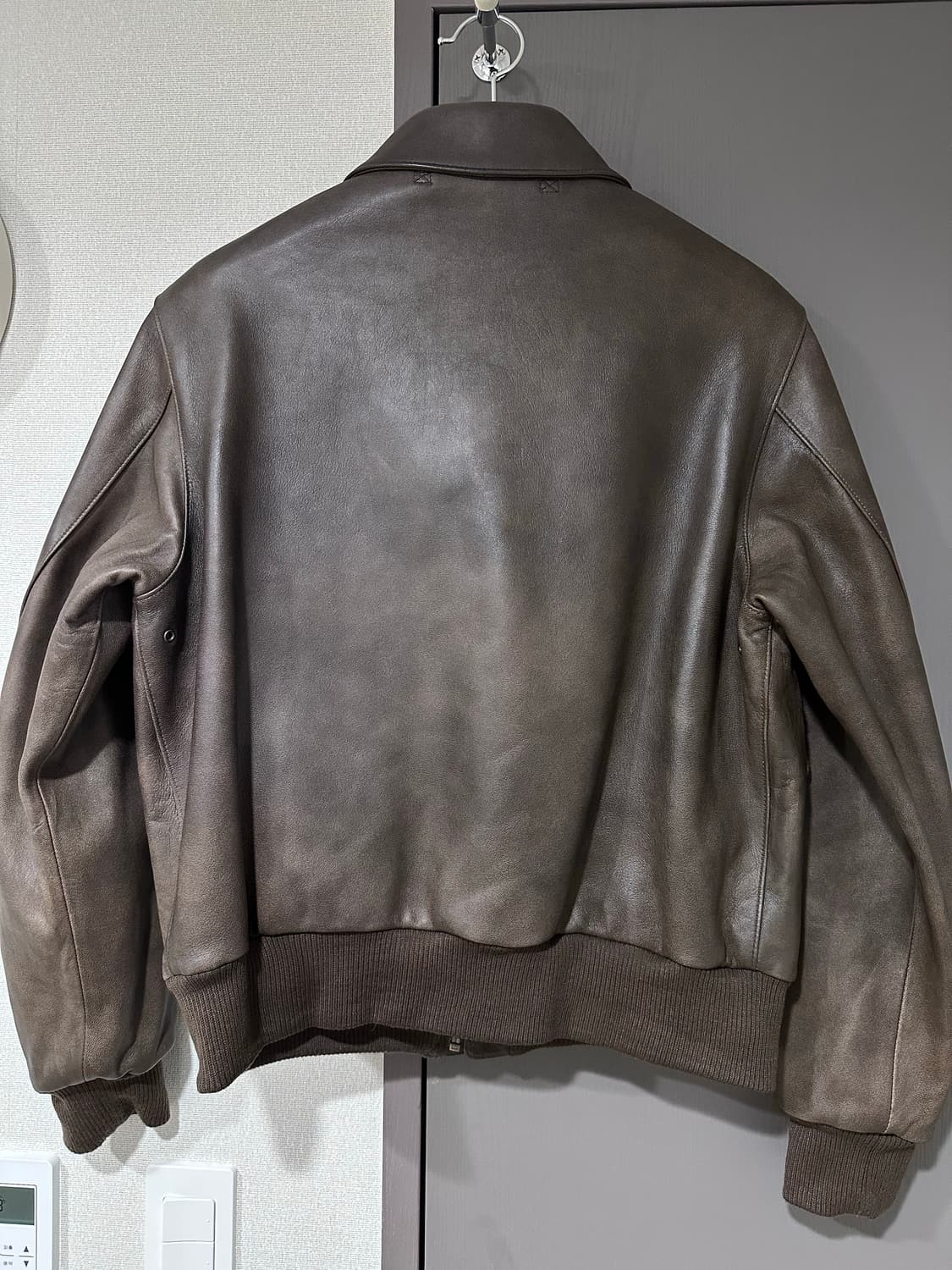 페라라 코리아 A2 A-2 양가죽 자켓 다크 브라운 L 사이즈 상품이미지5