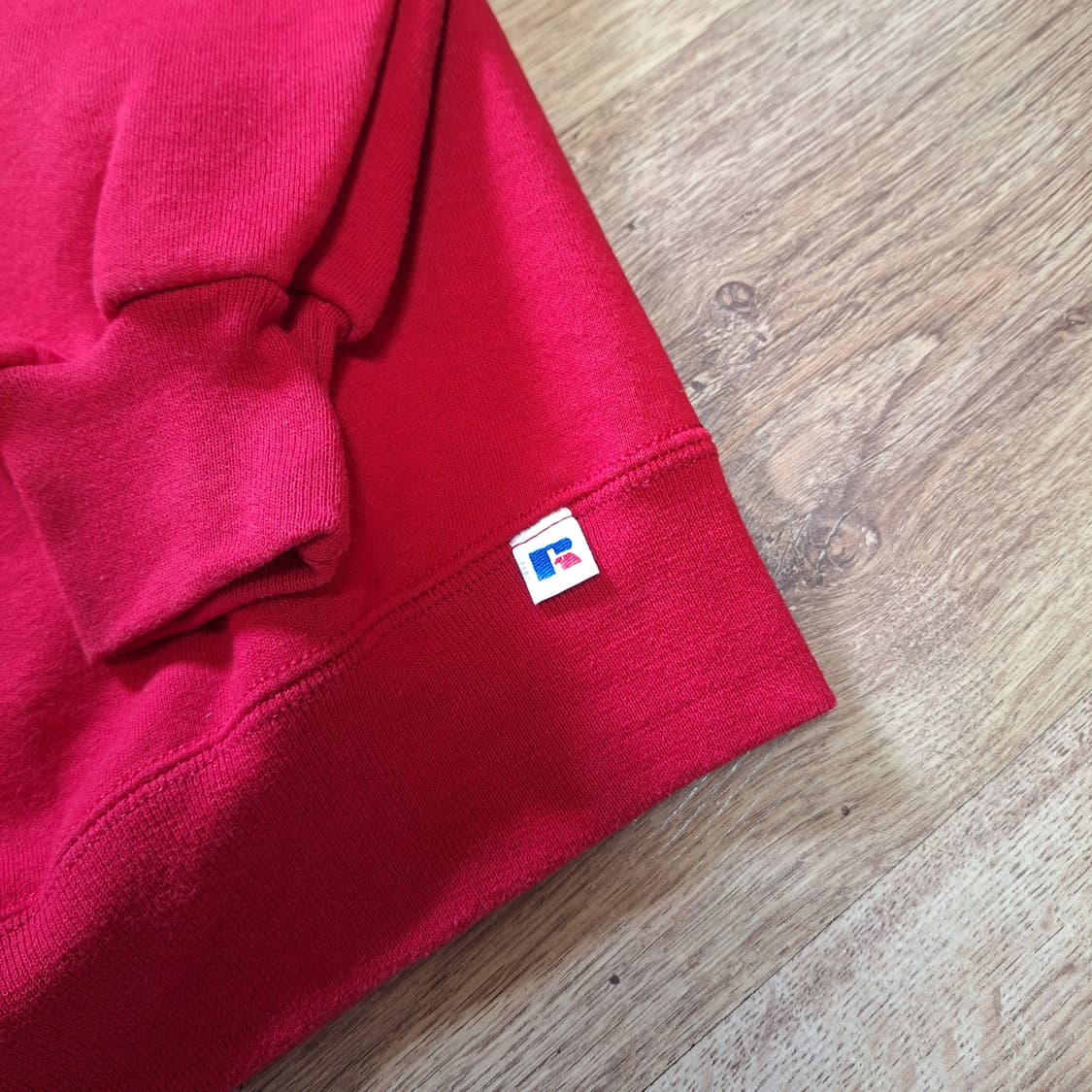 90s 러셀 스웻셔츠 레드 L사이즈 상품이미지5