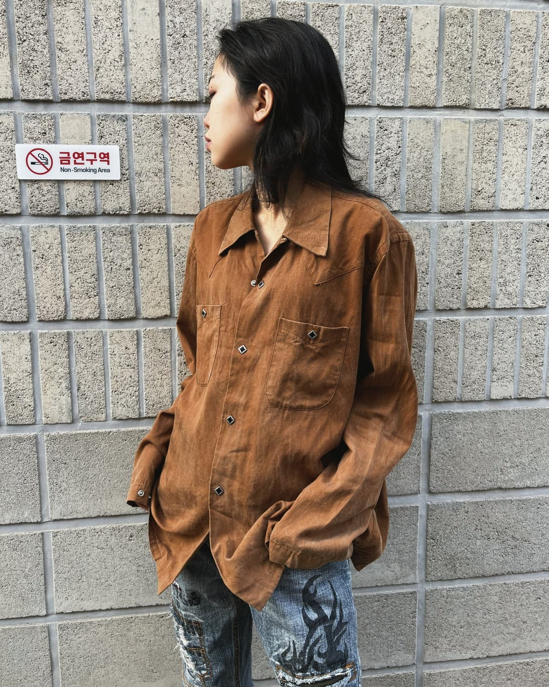 니들스 오버핏 웨스턴 셔츠 상품이미지2