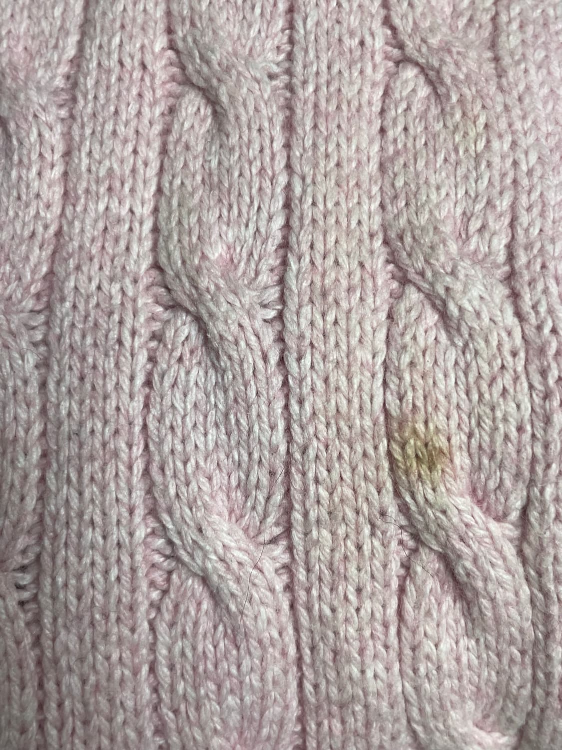 폴로 핑크 케이블 니트 목도리 상품이미지4