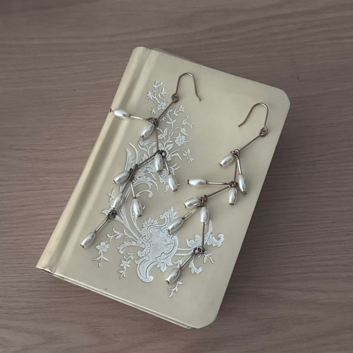 Vintage 에스닉 진주 드롭 귀걸이 (실착샷 O) 상품이미지2